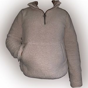 White, fluffy sweater